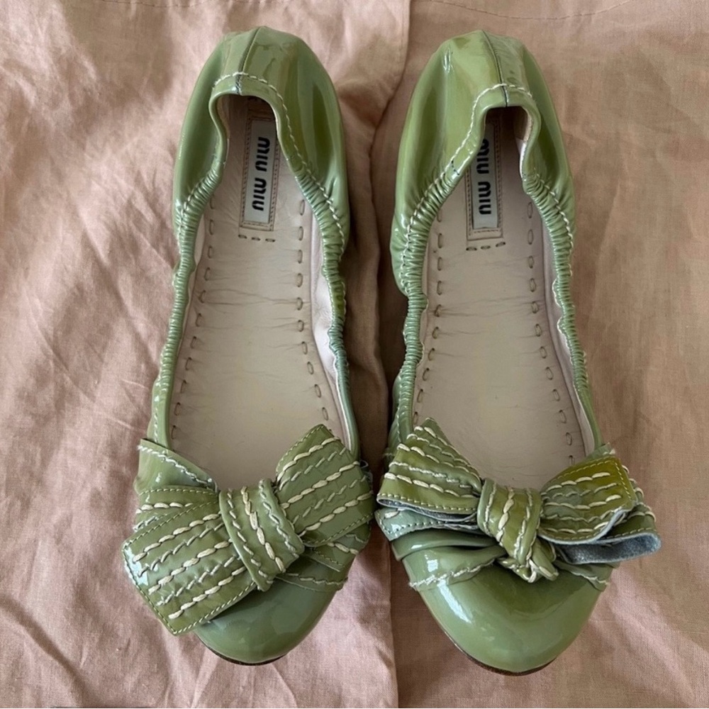Authentic miu miu ballet flats